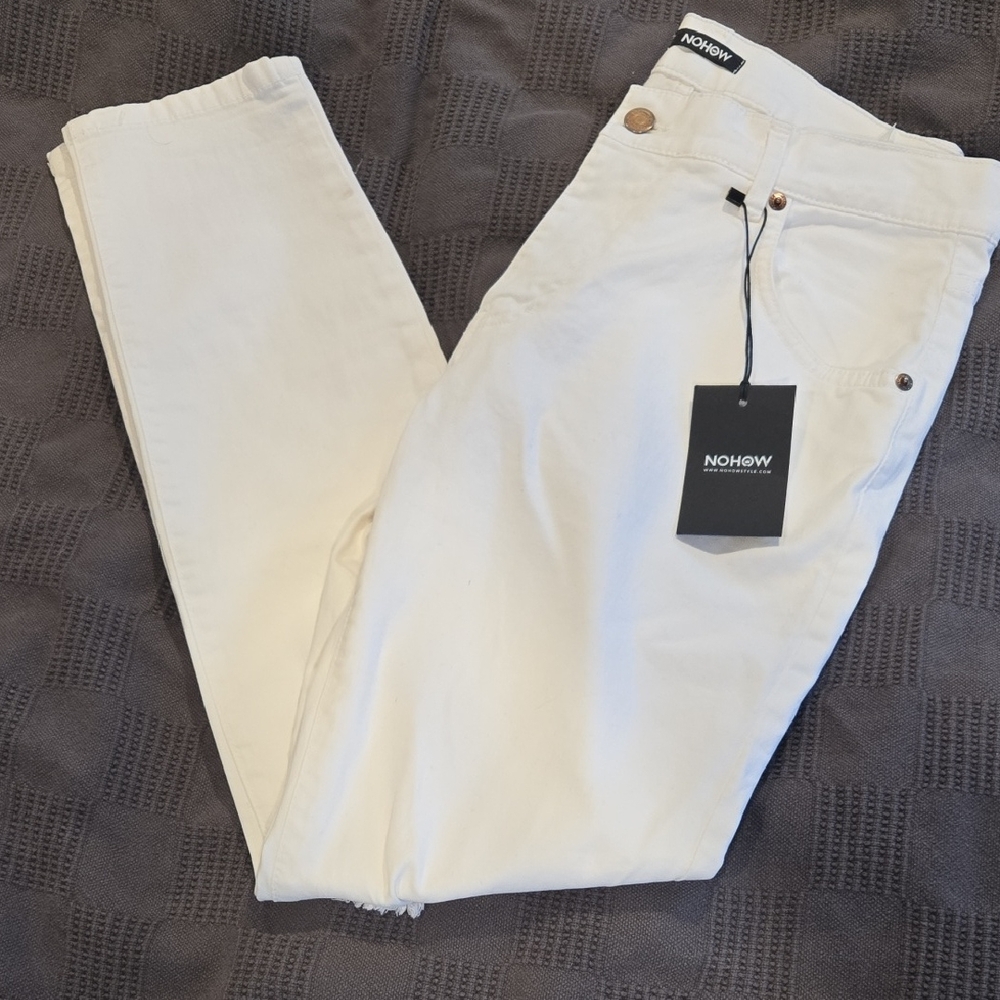 Men's Off-White Skinny Jeans